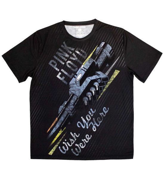 Pink Floyd Wish You Were Here Sublimation Print Black Sublimation T Shirt Merchoid Canada