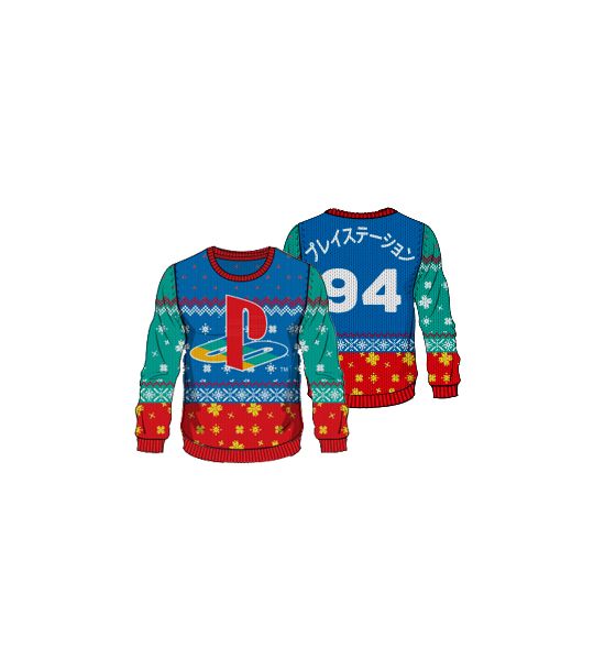 PlayStation 12 Days of Play Ugly Christmas Sweater Merchoid France