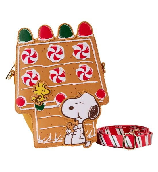 Loungefly Peanuts: Snoopy Gingerbread House Figural Crossbody Bag