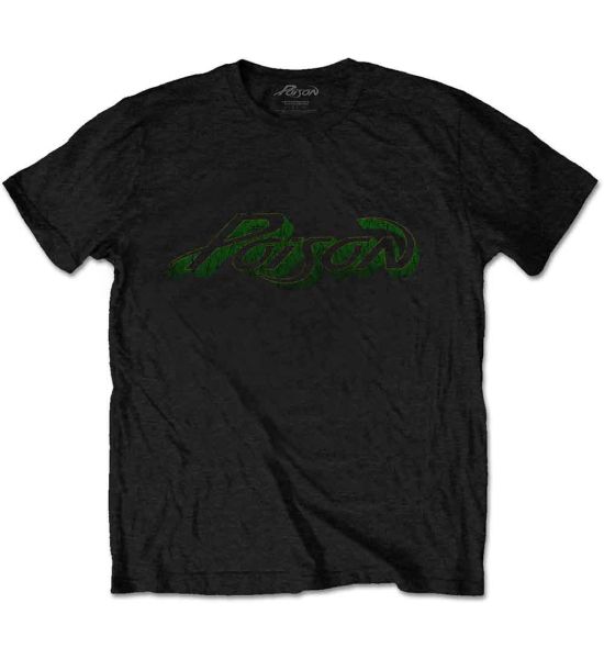 Poison: Vintage Logo - Black T-Shirt