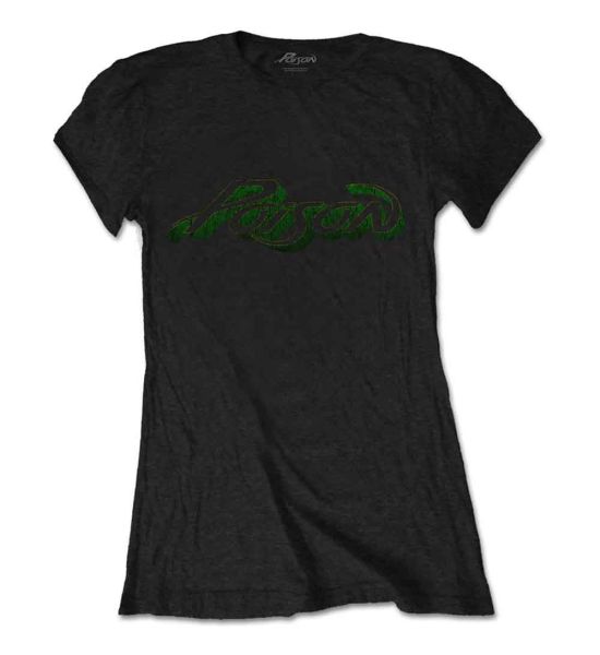 Poison: Vintage Logo - Ladies Black T-Shirt