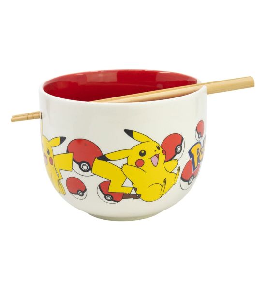 Pokémon: Face Ramen Bowl with Chopsticks Preorder