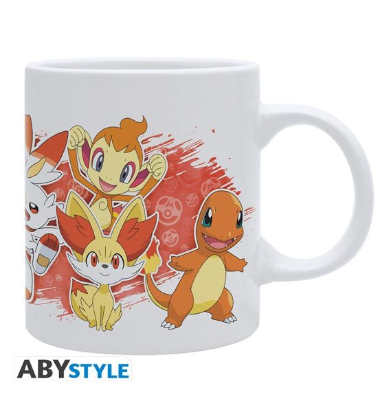 Pokémon: Fire Starters White Mug Preorder