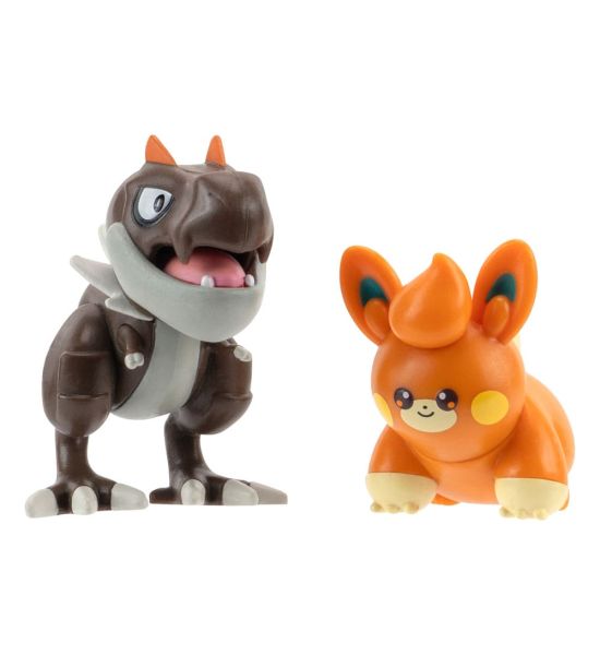 Pokémon: First Partner Set Figure 2-Pack Tyrunt, Pawmi Battle Figure (5cm)