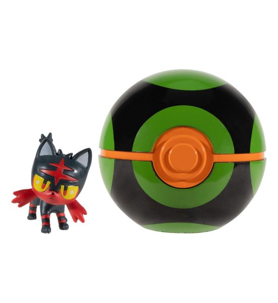 Pokémon: Litten & Dusk Ball Clip'n'Go Poké Balls