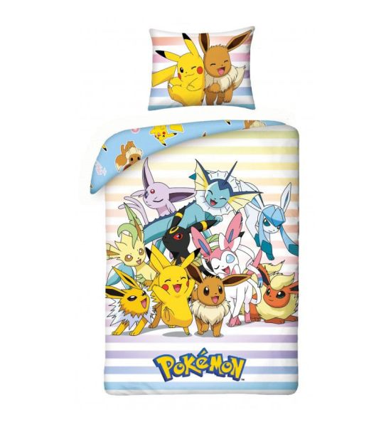 Pokémon: Pikachu, Eevee & Friends Duvet Set (140x200cm / 70x90cm) Preorder