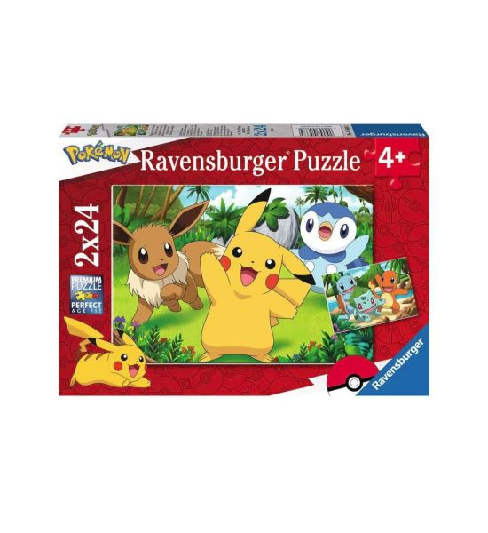 Pokémon: Pikachu & Friends Children's Jigsaw Puzzle (2 x 24 pieces) Preorder