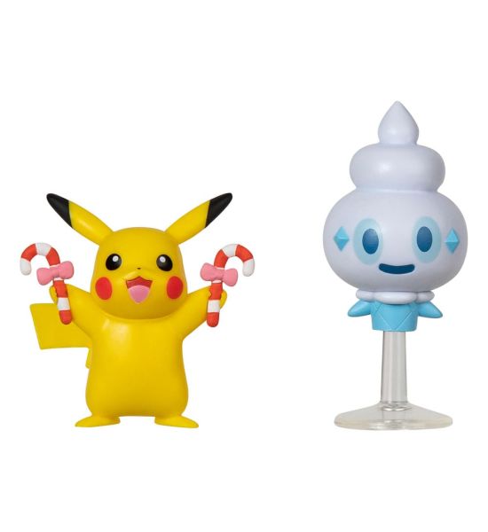 Pokémon: Pikachu & Vanillite Battle Figure Set Holiday Edition (2-Pack) Preorder