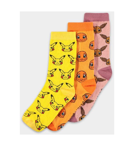 Pokémon: Three Icons Socks 3-Pack (35-38)