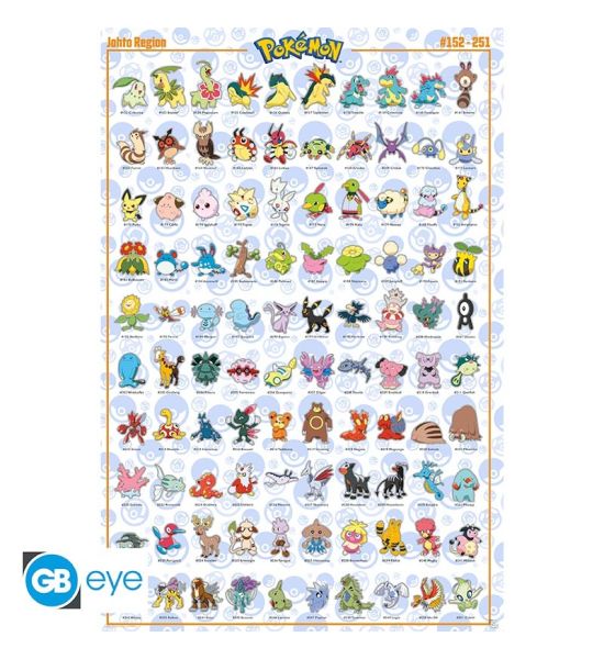 Pokemon: Johto English Poster (91.5x61cm)