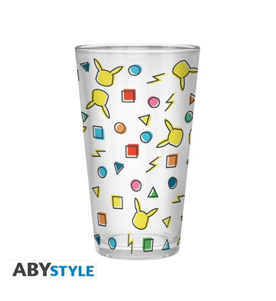 Pokemon: Pikachu Pattern Large Glass (400ml)