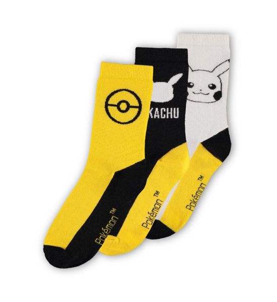 Pokemon: Pikachu Socks 3-Pack (39-42) Preorder