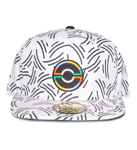 Pokemon: Pokeball White Snapback Cap Preorder