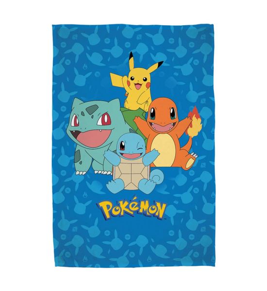 Pokemon: Starter Pokemon Fleece Blanket (130cm x 160cm) Preorder