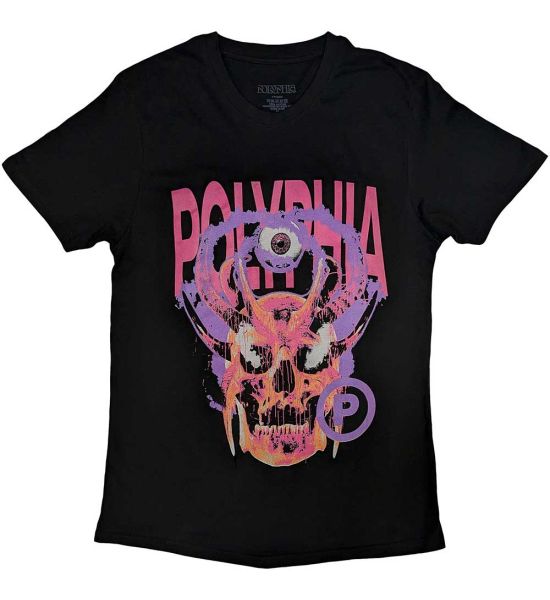 Polyphia: Skull Circle P - Black T-Shirt