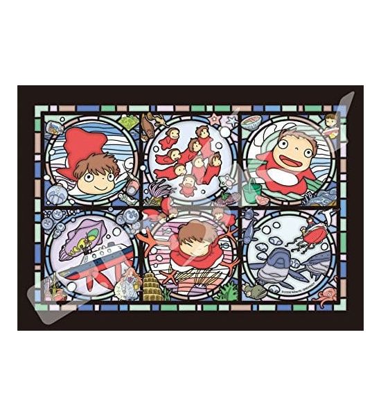 Ponyo: Stained Glass Ponyos everywhere Jigsaw Puzzle (208 pieces) Preorder