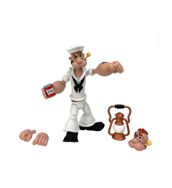 Popeye: Popeye White Sailor Suit Action Figure Wave 02 Preorder