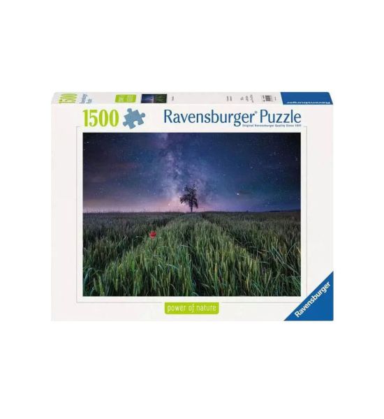 Power of Nature: Night Sky Over the Cornfield Jigsaw Puzzle (1500 pieces)