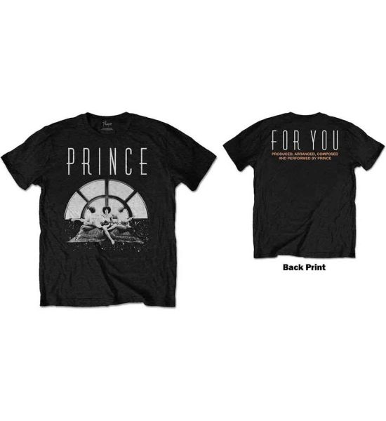 Prince: For You Triple (Back Print) - Black T-Shirt