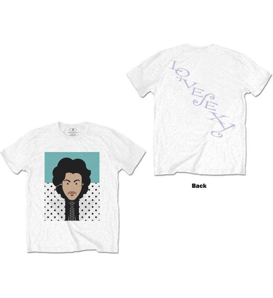 Prince: Lovesexy (Back Print) - White T-Shirt