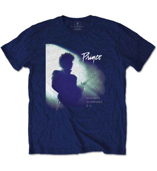 Prince: Nothing Compares 2 U - Navy Blue T-Shirt