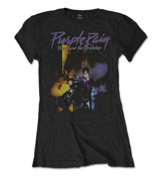 Prince: Purple Rain - Ladies Black T-Shirt