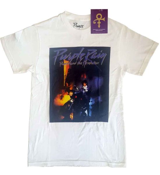 Prince: Purple Rain Square - White T-Shirt