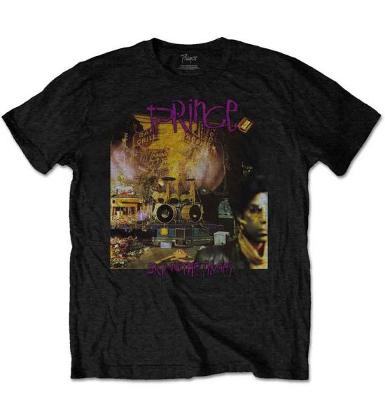 Prince: Sign O The Times Album - Black T-Shirt