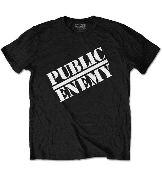 Public Enemy: Logo - Black T-Shirt