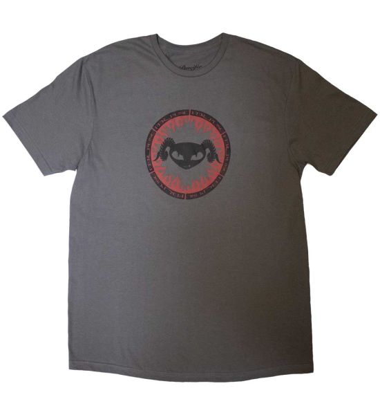 Puscifer: Flame Logo - Charcoal Grey T-Shirt