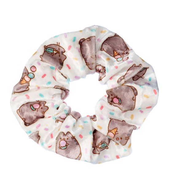 Pusheen: White Ice Cream Hair Scrunchie Preorder