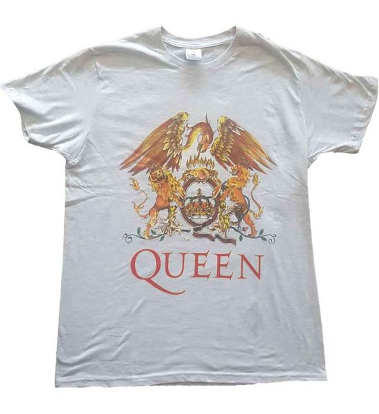 Queen: Classic Crest - Grey T-Shirt