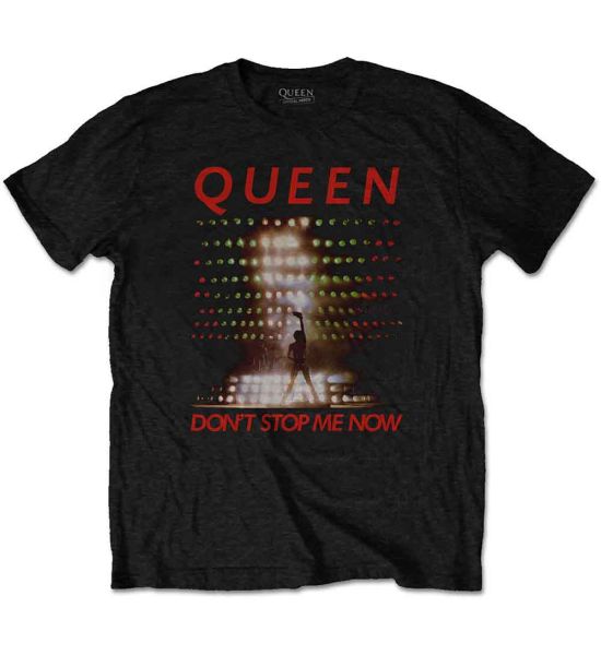 Queen: Don't Stop Me Now - Black T-Shirt