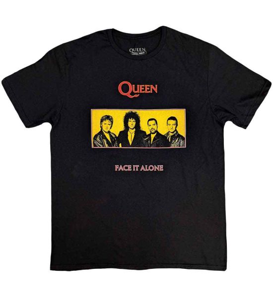 Queen: Face It Alone Panel - Black T-Shirt