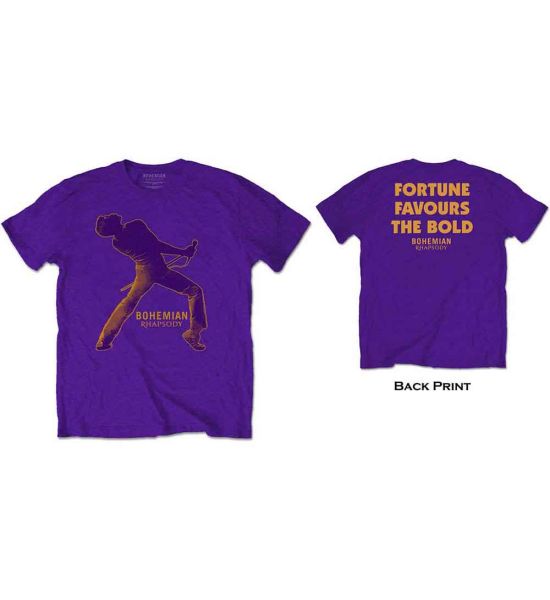 Queen: Fortune (Back Print) - Purple T-Shirt