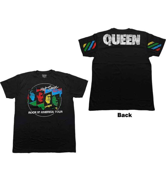 Queen: Hot Space Tour '82 - Black T-Shirt