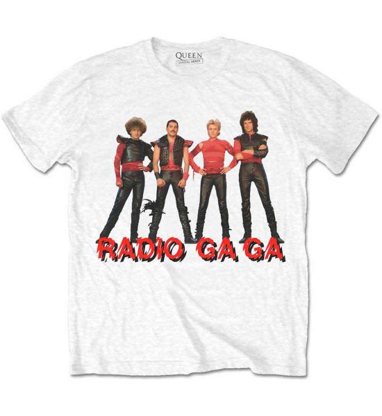 Queen: Radio Ga Ga - White T-Shirt