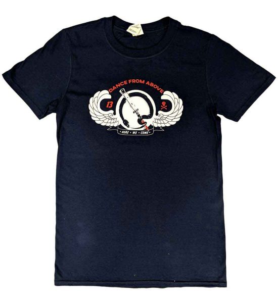 Queens Of The Stone Age: Dance From Above - Navy Blue T-Shirt