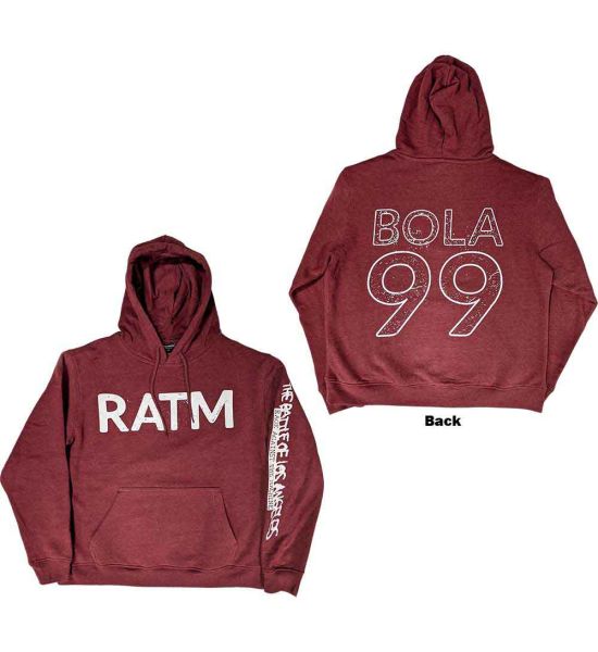 Rage Against The Machine: Battle 99. (Back Print) - Maroon Red Pullover Hoodie