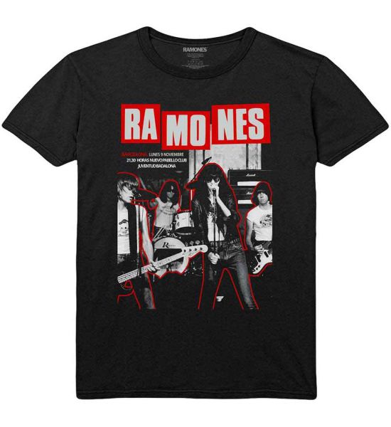 Ramones Barcelona Black T Shirt Merchoid EU