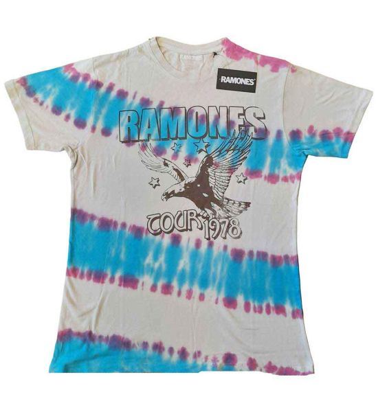 Ramones: Eagle (Dip Dye, Dye Wash) - Natural T-Shirt