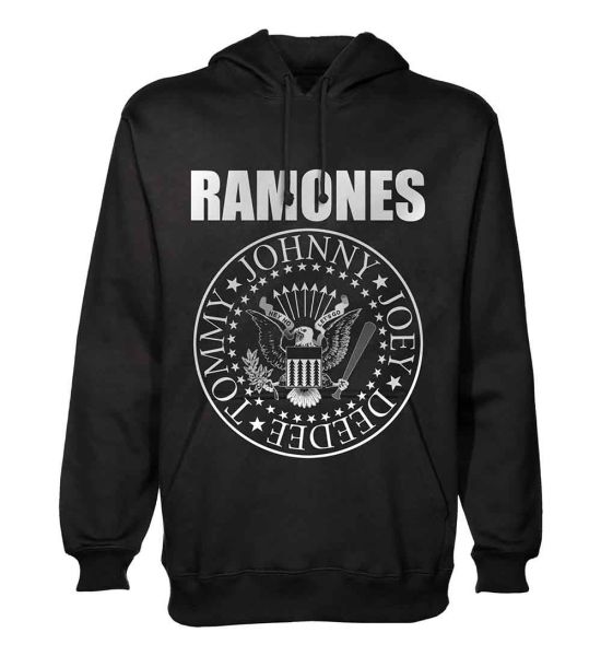 Ramones: Presidential Seal - Black Pullover Hoodie