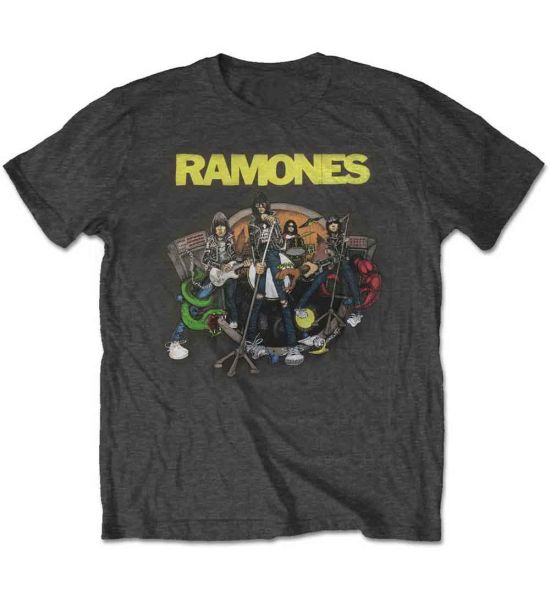 Ramones: Road to Ruin - Charcoal Grey T-Shirt