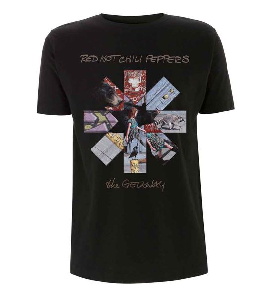 Red Hot Chili Peppers: Getaway Album Asterisk - Black T-Shirt