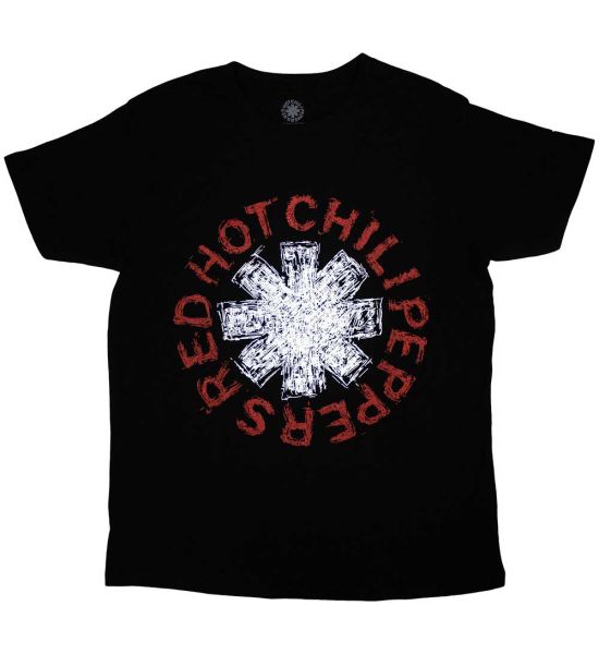 Red Hot Chili Peppers: Scribble Asterisk - Black T-Shirt