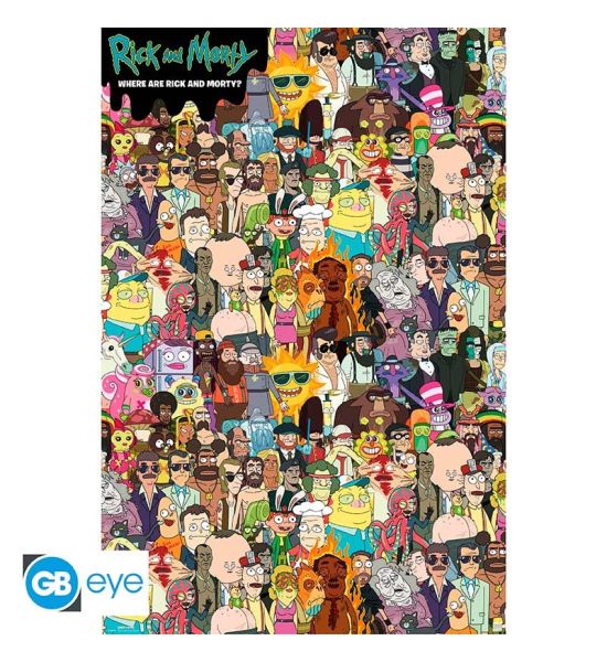 Rick And Morty: Where's Rick Poster (91.5x61cm) Preorder