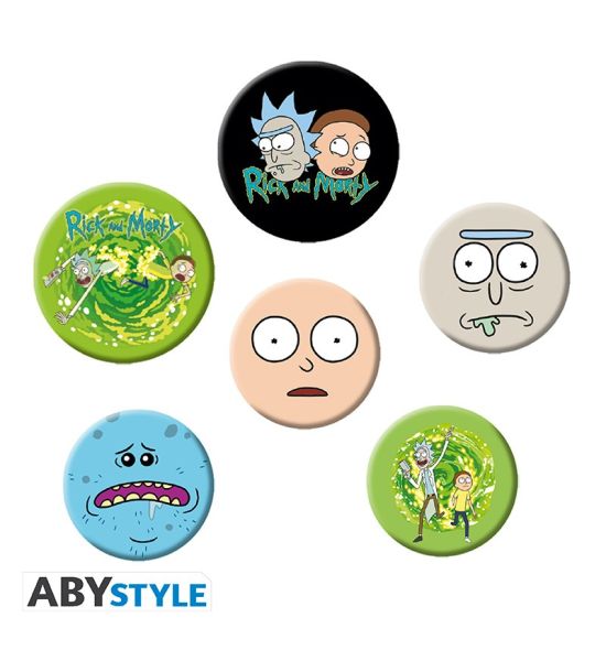 Rick & Morty: Characters Badge Pack Preorder