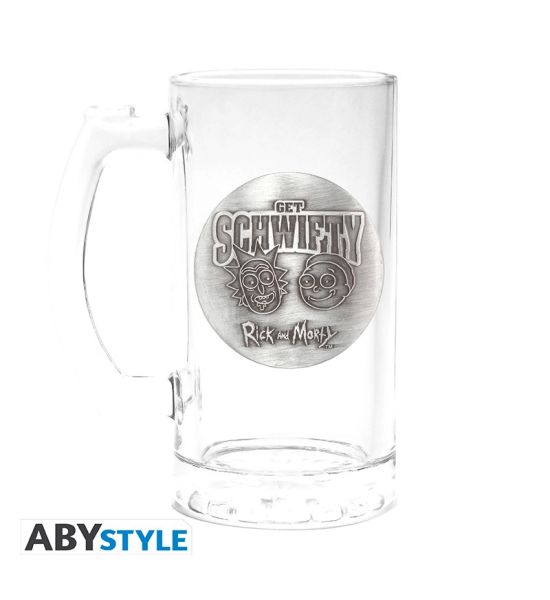 Rick & Morty: Get Schwifty 500ml Glass Tankard Preorder