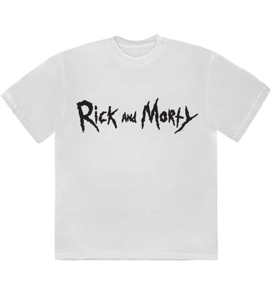 Rick & Morty: Mono Logo - White T-Shirt