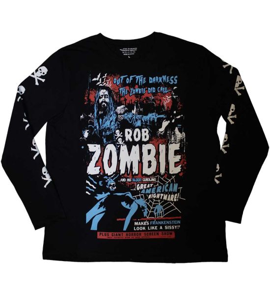 Rob Zombie: Zombie Call (Sleeve Print) - Black T-Shirt